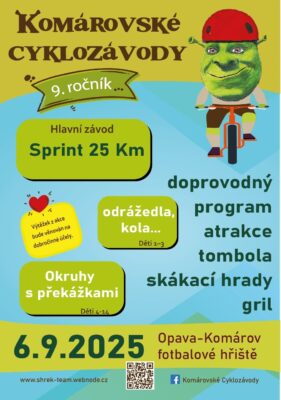 Komárovské Cyklozávody už tuto sobotu!