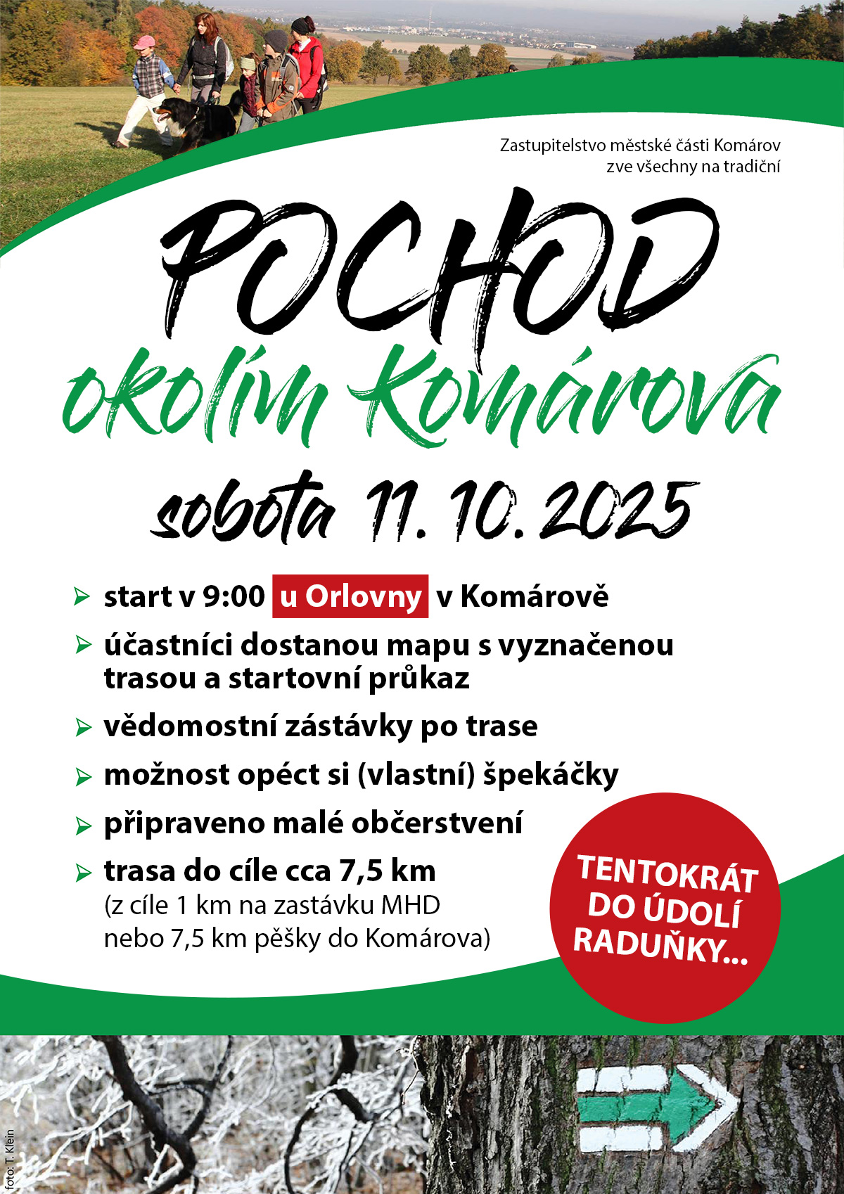 Pochod okolím Komárova