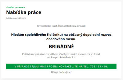 Nabídka práce