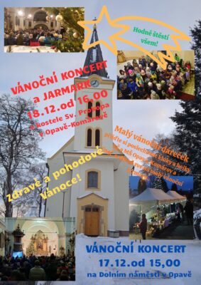 Vánoční koncert žáků ZŠ a dětí MŠ a malý obecní jarmárek