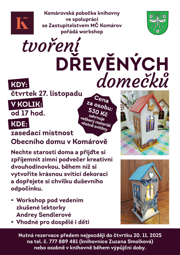 Workshop „Tvoření dřevěných domečků“