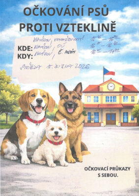 Očkování psů proti vzteklině