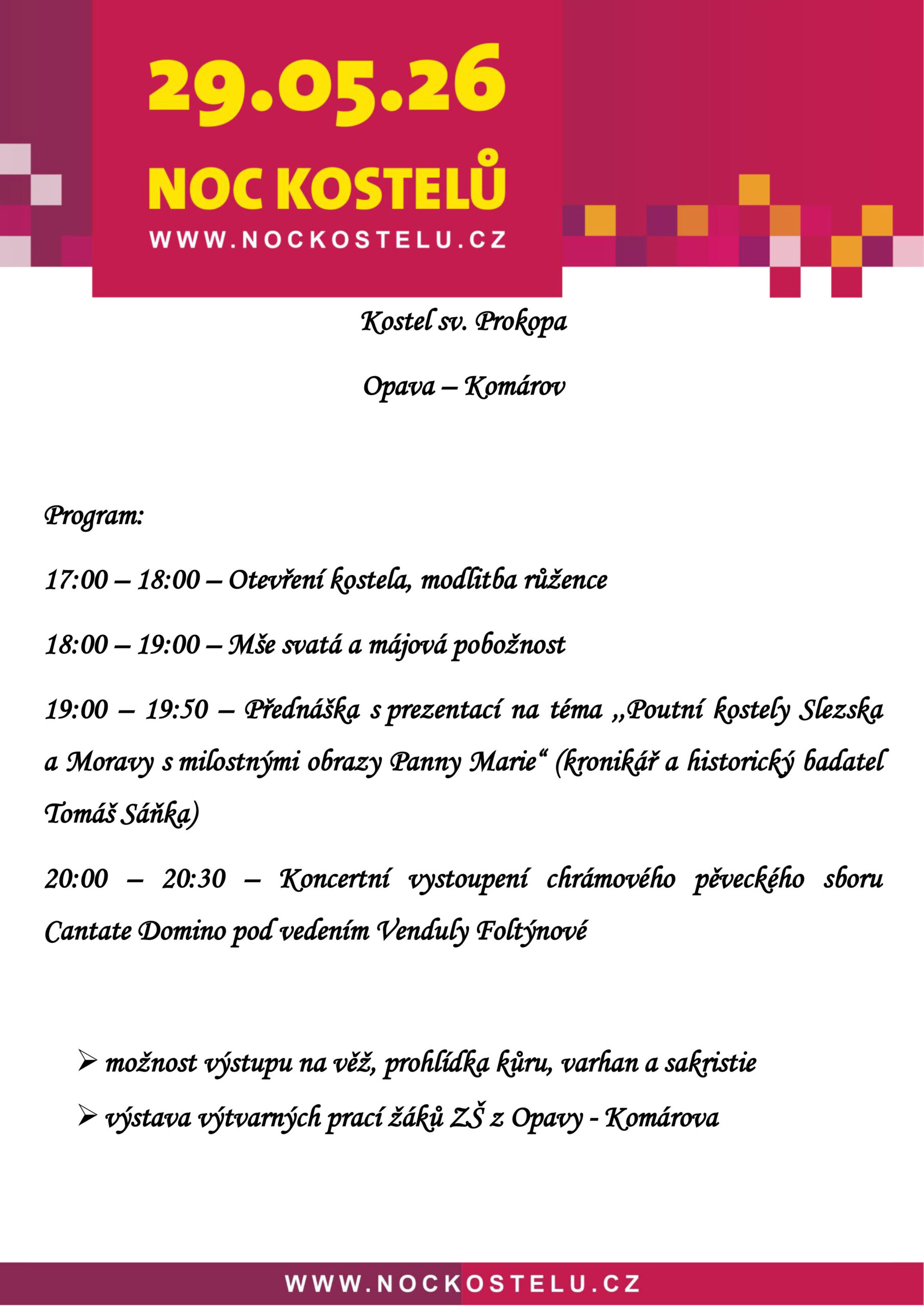 Noc kostelů v Komárově