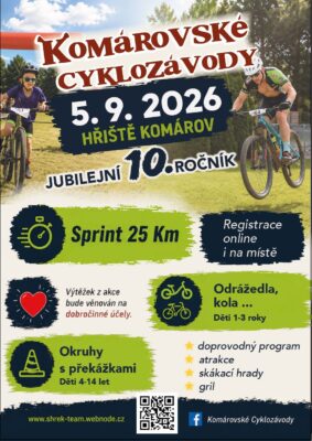 Jubilejní 10.&nbsp;ročník Komárovských cyklozávodů je tady!