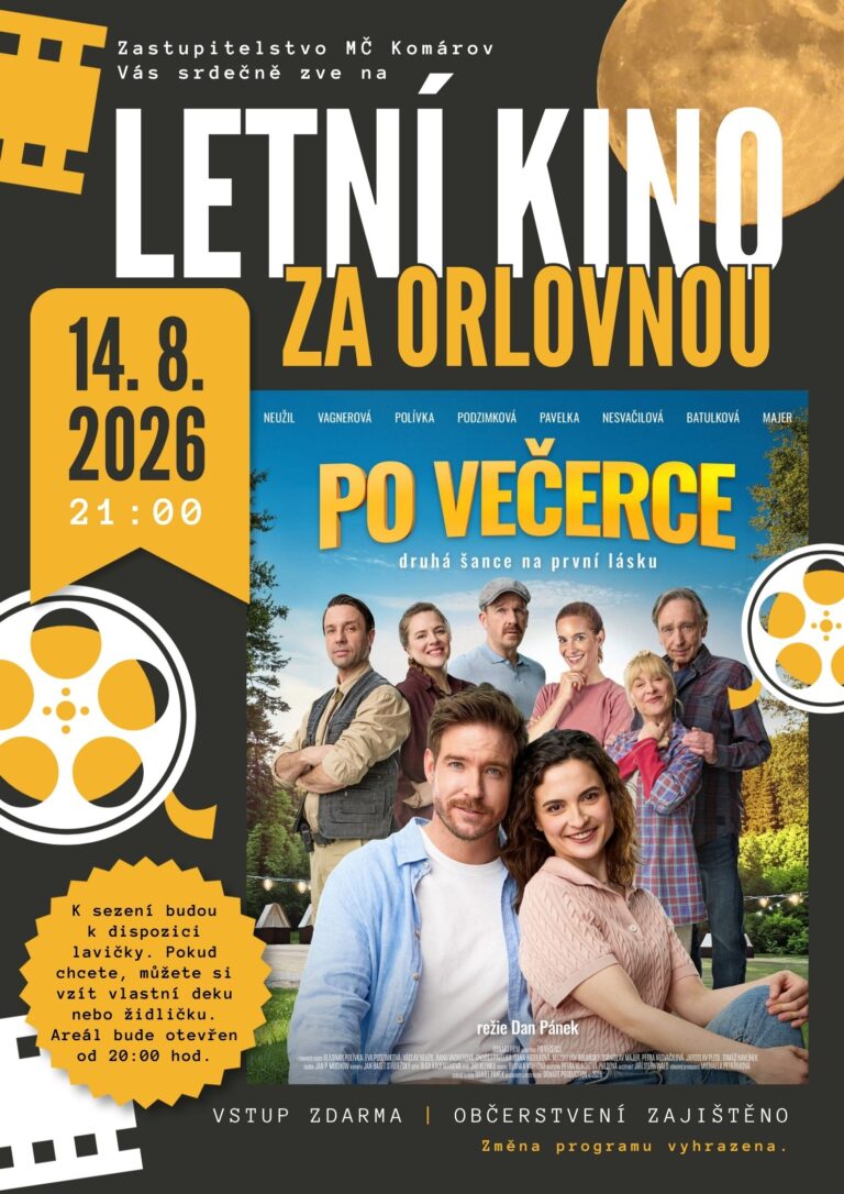 Srpnové letní kino za Orlovnou