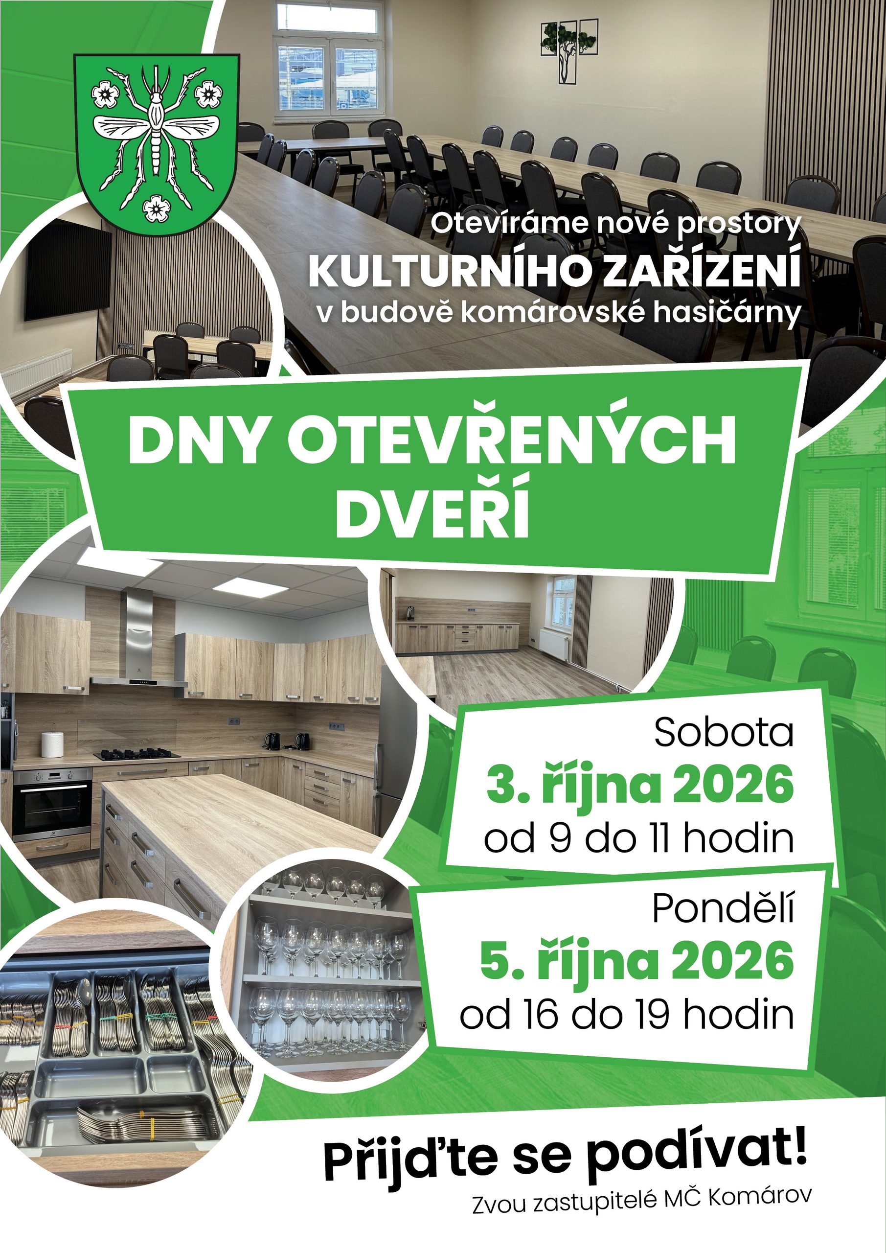 Den otevřených dveří kulturního zařízení v komárovské hasičárně