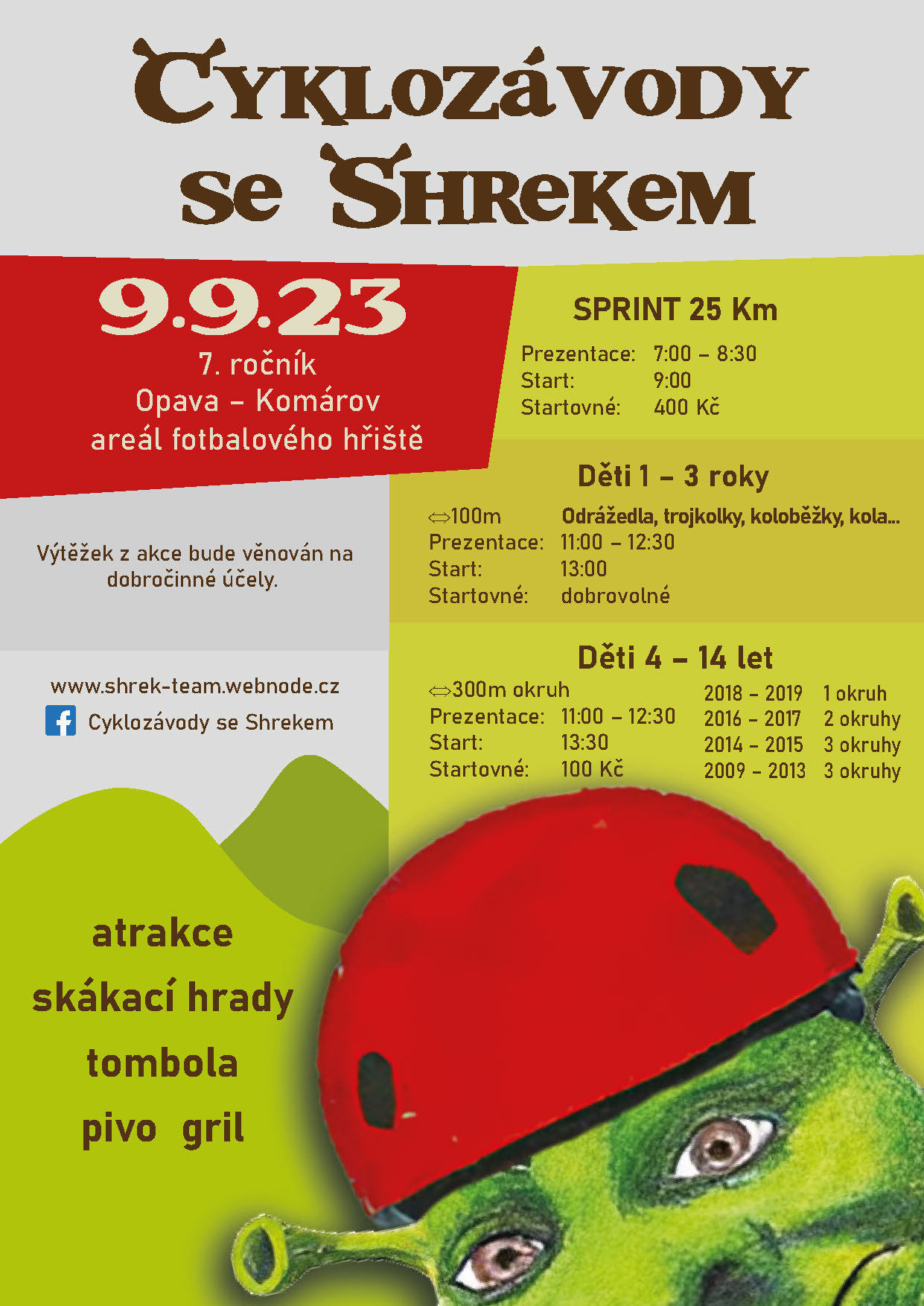 Cyklozávody se Shrekem