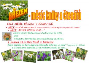 Březen – měsíc knihy a čtenářů