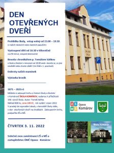 Den otevřených dveří ZŠ Komárov (3.11.2022)