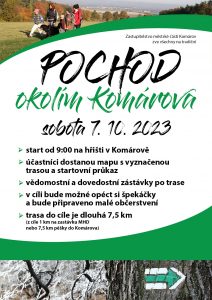 Pochod okolím Komárov 2023