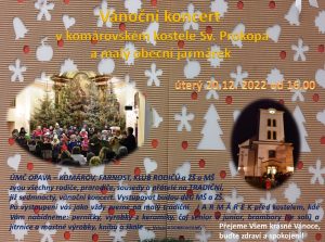 Vánoční koncert žáků ZŠ a dětí MŠ a malý obecní jarmárek