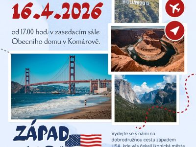 Pozvánka na cestovatelské povídání „Západ USA“ s&nbsp;Ondřejem Hubáčkem