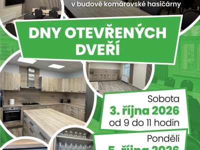 Otevíráme nové kulturní zařízení v&nbsp;komárovské hasičárně
