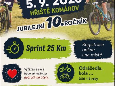 Jubilejní 10.&nbsp;ročník Komárovských cyklozávodů je tady!