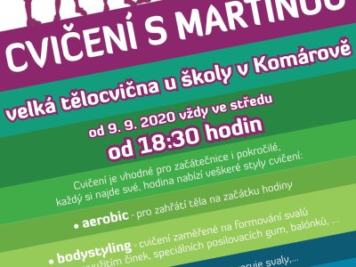 Cvičení s Martinou – každou středu od 18:30