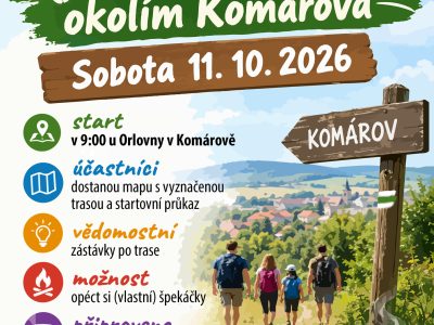 Pochod okolím Komárova 2026