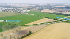 Vizualizace jižního obchvatu Komárova a severního obchvatu Nových Sedlic